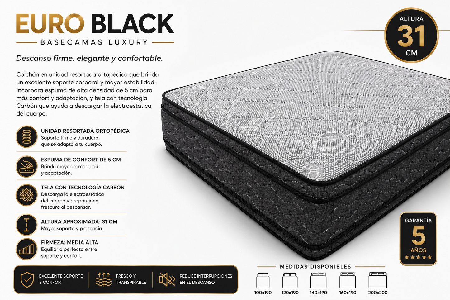 Colchón EURO BLACK